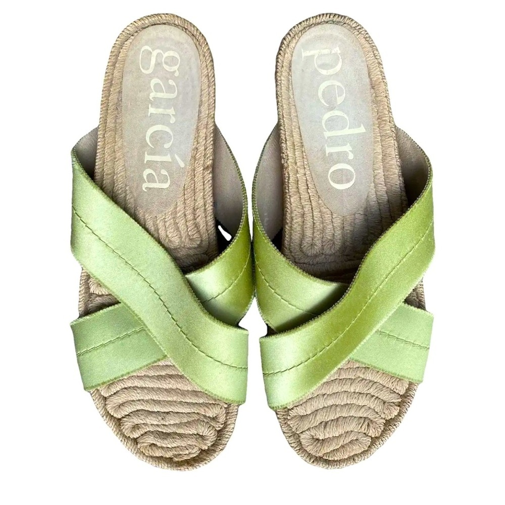 New Pedro Garcia Espadrille Sandals Size 39.5